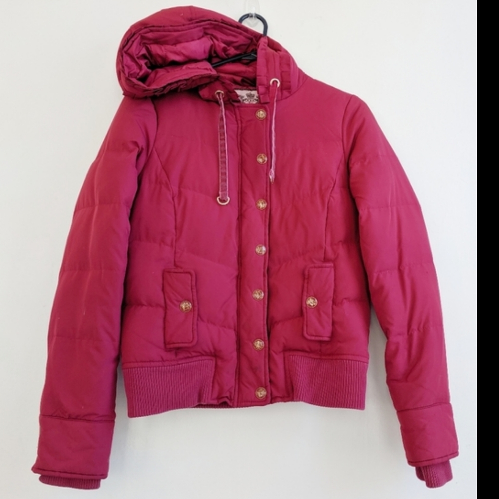 Juicy Couture Women's puffer Down winter coat size P